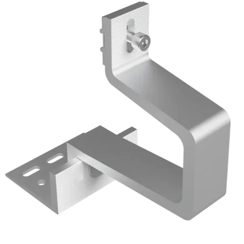 Universal aluminium roof hook for pantile